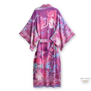 Mermaid Purple Dreams Boho Kimono Robe